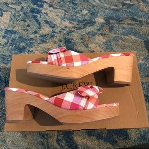 NWB J Crew Mules With Bow